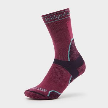 Red Bridgedale Women’s Lightweight T2 Merino Sport Socks