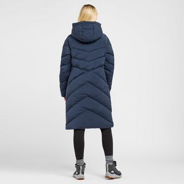 Navy Jack Wolfskin Women's Marienplatz Long Down Jacket