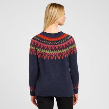 Navy Blue Weird Fish Women's Alarna Knit Jumper