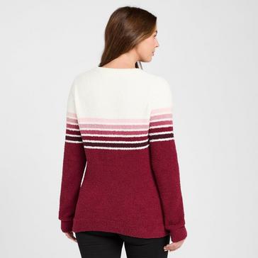 Burgundy Weird Fish Women’s Briana Cosy Knit Jumper