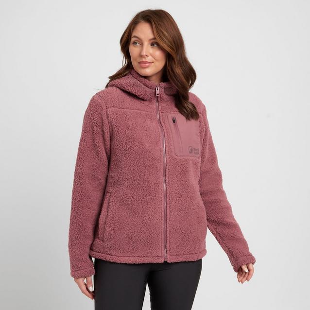 Girls' The North Face | Glacier Full Zip Fleece Hoodie | Grey and Pink