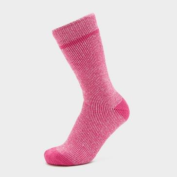 Comodo Women's Silicone Grip Sock - Neon Pink