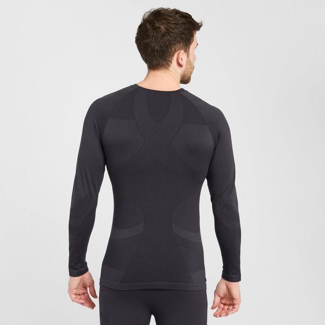 KooGa Men's Long Sleeve Compression Tee Black