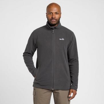 Dark Grey Peter Storm Mens Bracken Full Zip Fleece Grey