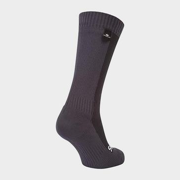 Black Sealskinz Unisex Startson Waterproof Mid Length Socks