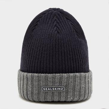 Navy Sealskinz Unisex Bacton Waterproof Beanie