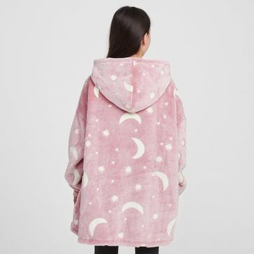 Pink Freespirit Kids’ Glow in the Dark Oversized Hoodie