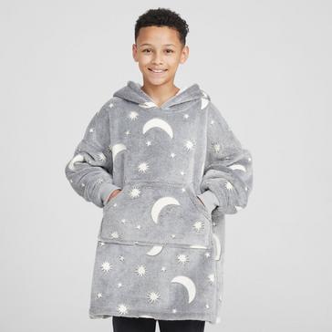 Grey Freespirit Kids’ Glow in the Dark Oversized Hoodie