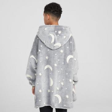 Grey Freespirit Kids’ Glow in the Dark Oversized Hoodie