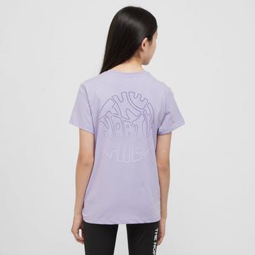 Purple The North Face Kids' Repeat Back Hit T-Shirt