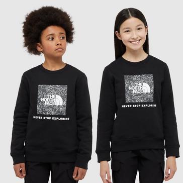 Black The North Face Kids’ Redbox Crew Sweatshirt
