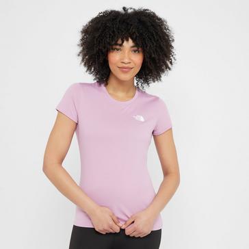 Pink The North Face Women’s Reaxion Amp Crew T-Shirt