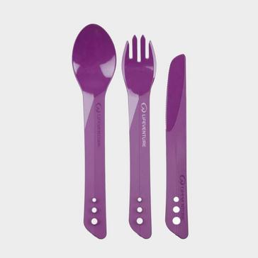 Purple LIFEVENTURE Ellipse Cutlery Set