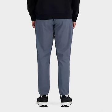 Grey New Balance Men's Straight Woven Track Pants