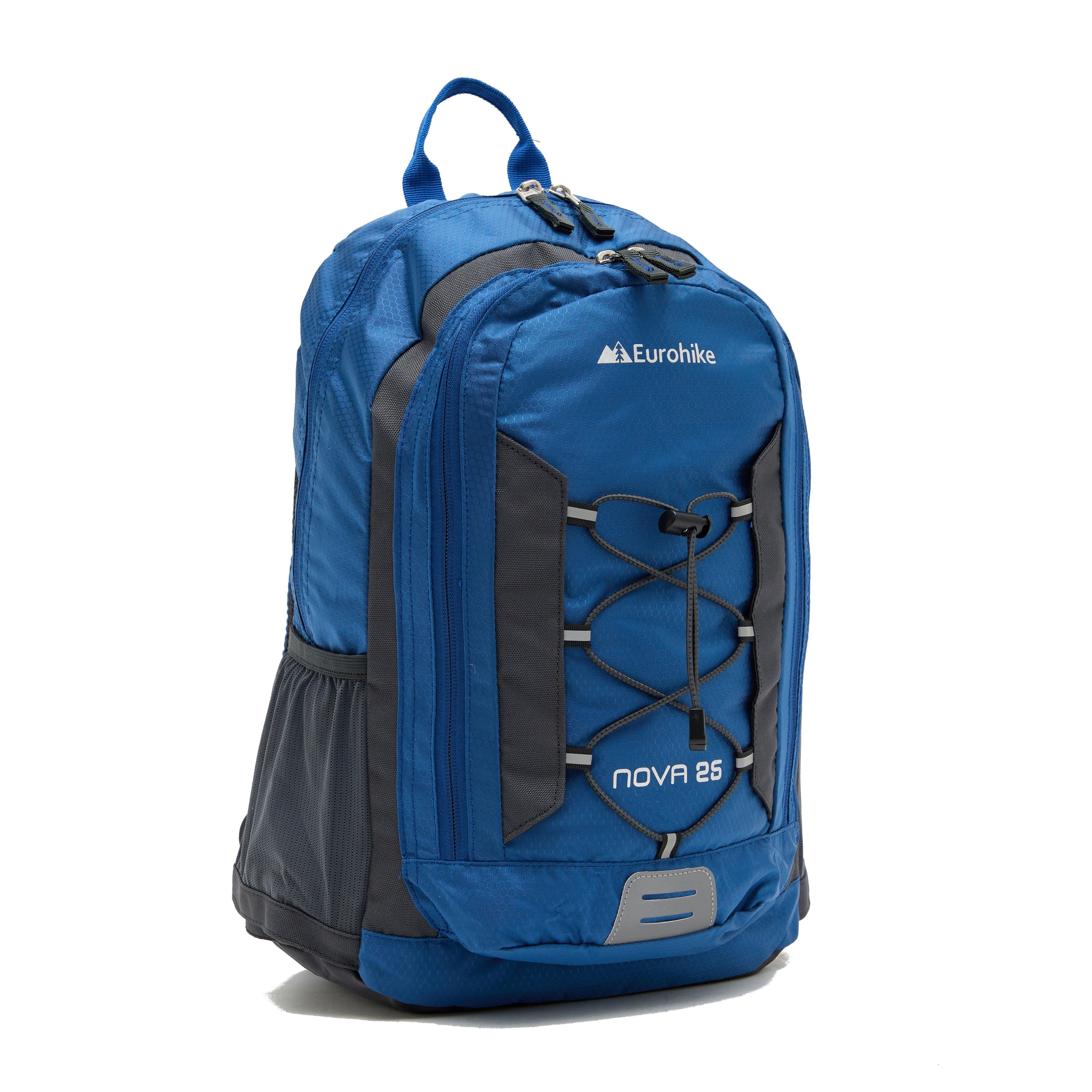 Eurohike Nova 25 Litre Daysack Travel Rucksack Dual Compartment Backpack