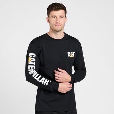 Black CAT Trademark Long Sleeve Tee