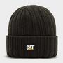 Black CAT Logo Ribbed Beanie