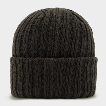 Black CAT Logo Ribbed Beanie