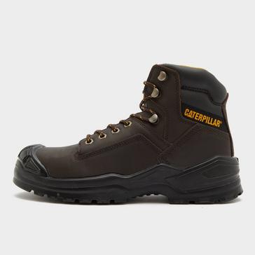 Brown CAT Striver Mid S3 Safety Boot S3