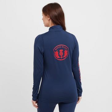 Navy Royal Scot Women's Gracie Long Sleeve Baselayer Top Navy