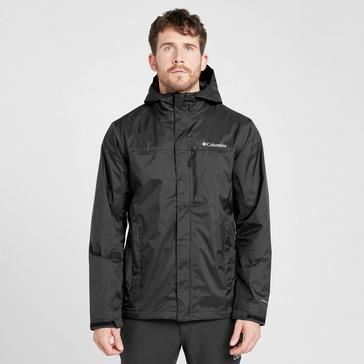 Black Columbia Men's Pouring Adventure II Waterproof Jacket