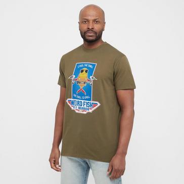 Khaki Weird Fish Men’s DIY Warrior Artist T-Shirt