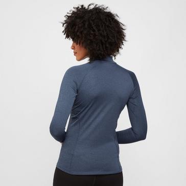 Navy Montane Women’s Dart Long Sleeve Zip Neck Top