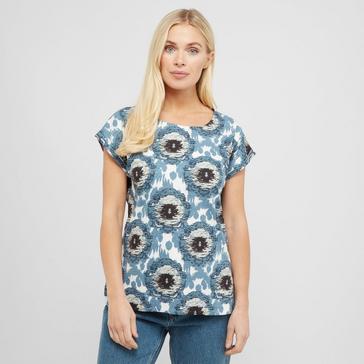 Blue Weird Fish Women's Thandi Patterned T-Shirt