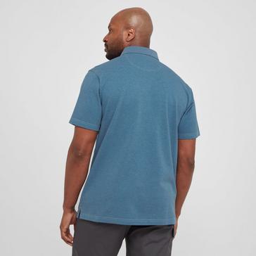 Blue One Earth Men’s Marl Polo Shirt