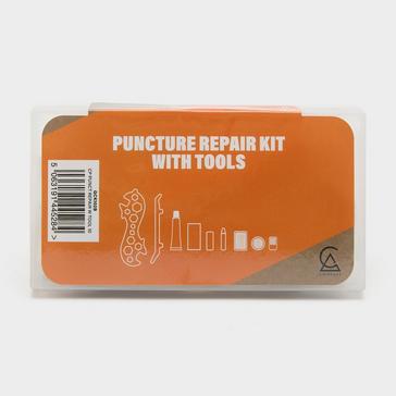 Orange Compass Puncture Repair Kit with Tools