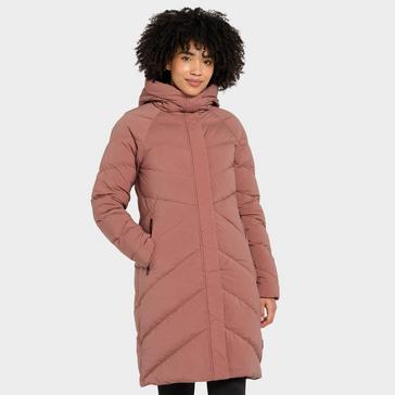 Pink Jack Wolfskin Women's Marienplatz Long Down Jacket