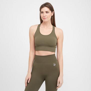 Green North Ridge Women's Seamless Sports Bra 