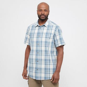 Blue Craghoppers Men's Brompton Short Sleeved Shirt