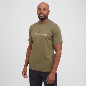 Khaki Berghaus Men’s Original Big Logo T-Shirt