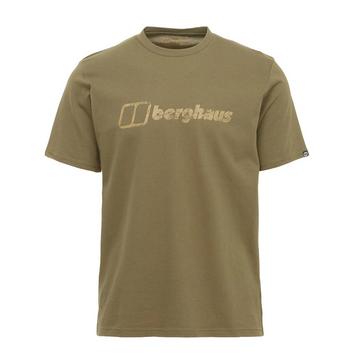 Khaki Berghaus Men’s Original Big Logo T-Shirt