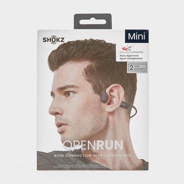 Black SHOKZ OpenRun Mini Bone Conduction Wireless Headphones