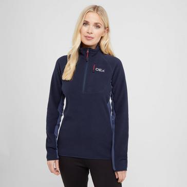 Navy OEX Women’s Ardmore Half Zip Fleece