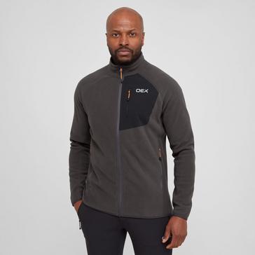 Grey OEX Men’s Braewick Full Zip Fleece