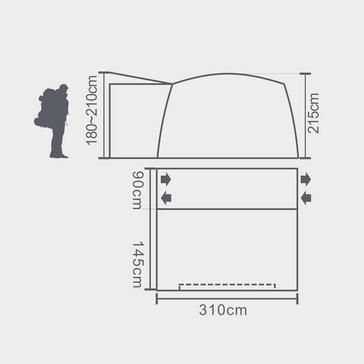 Navy HI-GEAR Fairway 100 Awning