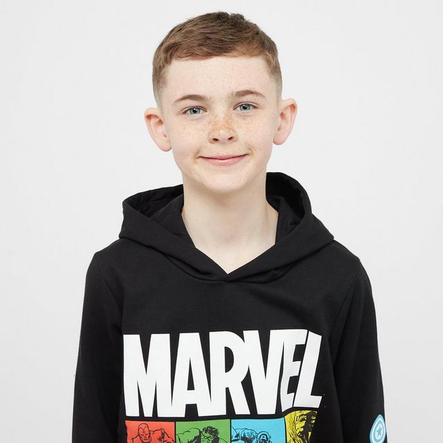 Black marvel hoodie hotsell