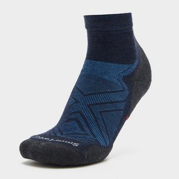 Navy Smartwool Men’s Run Targeted Ankle Socks