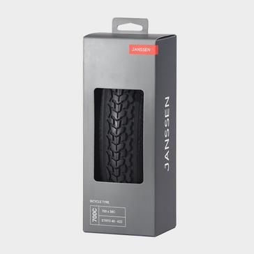 Black Janssen 700 X 38C City Bike Folding Tyre