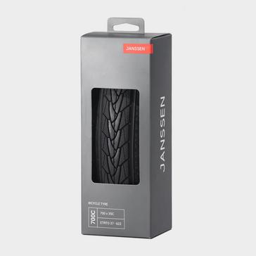 Black Janssen 700 x 35C Folding City Bike Tyre 