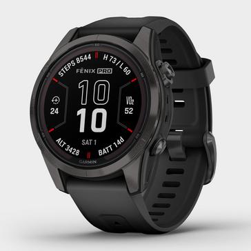 Black Garmin fenix® 7S Pro Sapphire Solar Edition