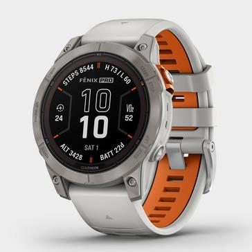 Grey/Orange Garmin fenix® 7 Pro Sapphire Solar Edition