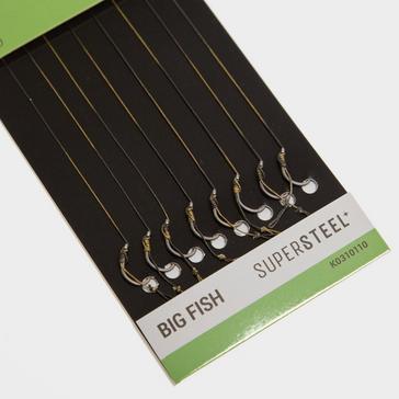 Black KORUM Big Fish Quickstop Hair Rigs 6 Inch Barbless Size 10