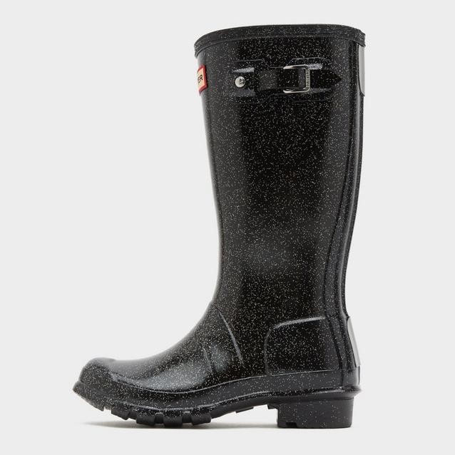 Hunter boots best sale black glitter