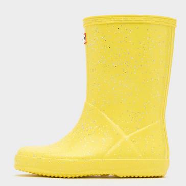 Yellow Hunter Kids’ Original First Classic Glitter Wellington Boots