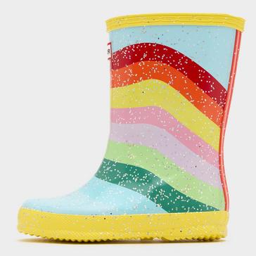 Light Blue Hunter Kids’ Original First Classic Glitter Wellington Boots