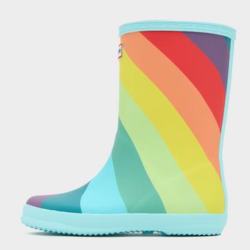 Blue Hunter Kids’ First Classic Stripe Wellington Boots